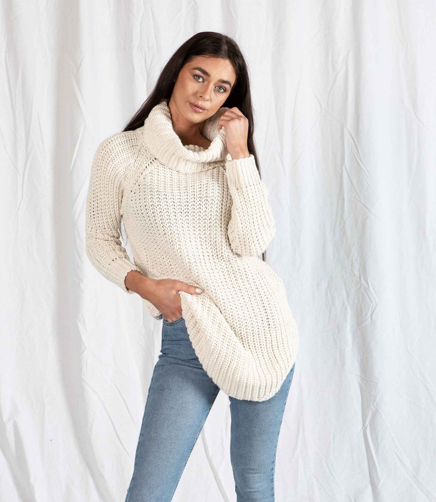 Black Polo Neck Jumper