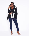 Women's Black Poncho Jumper
