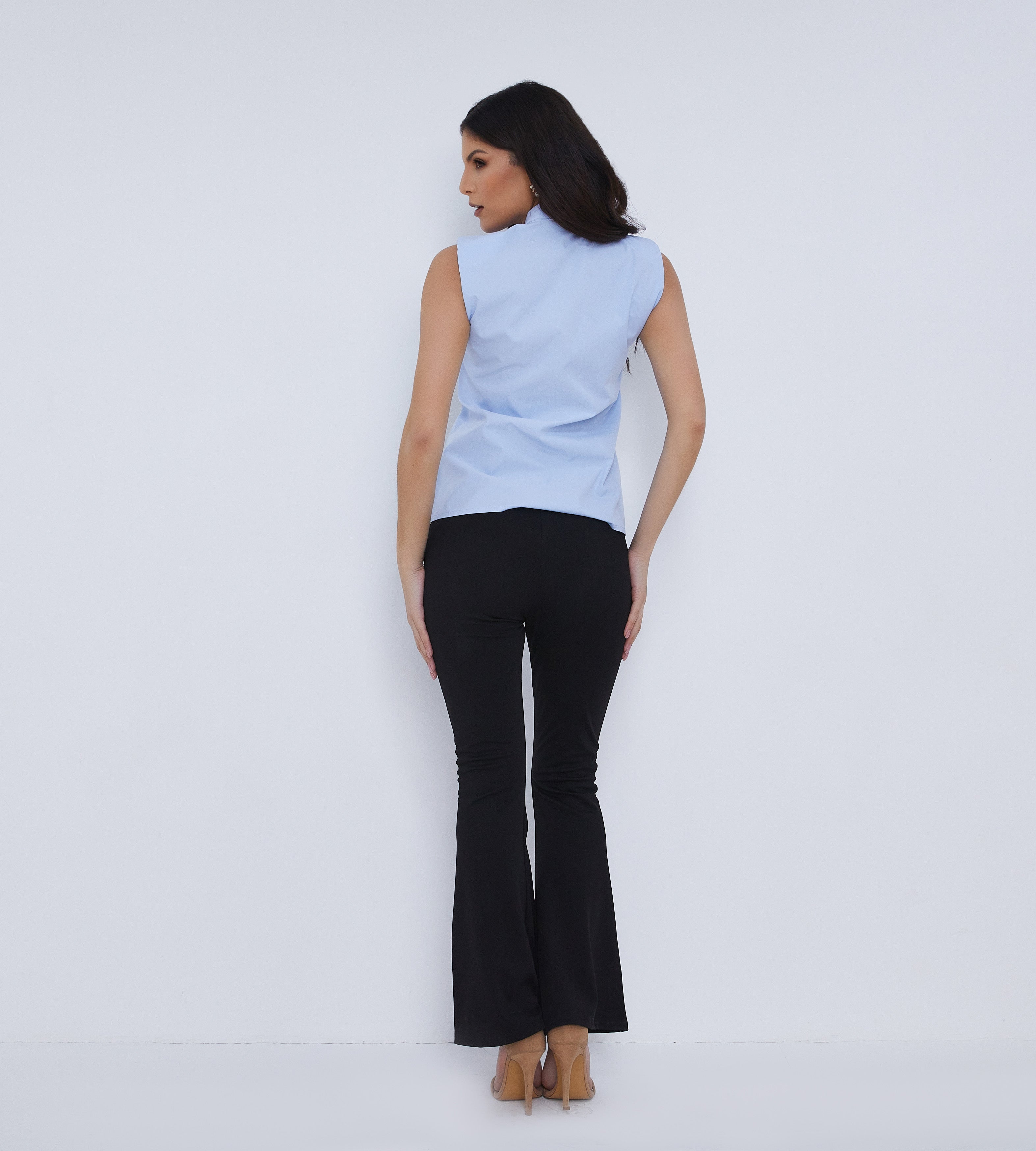 Blue Sleeveless Shirt