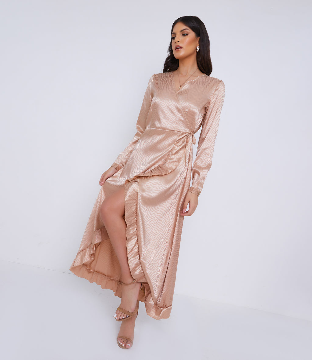 Champagne_wrap_tie_dress