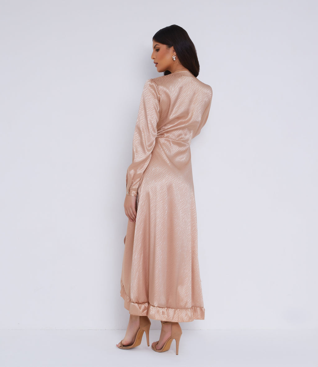 Champagne_wrap_tie_dress
