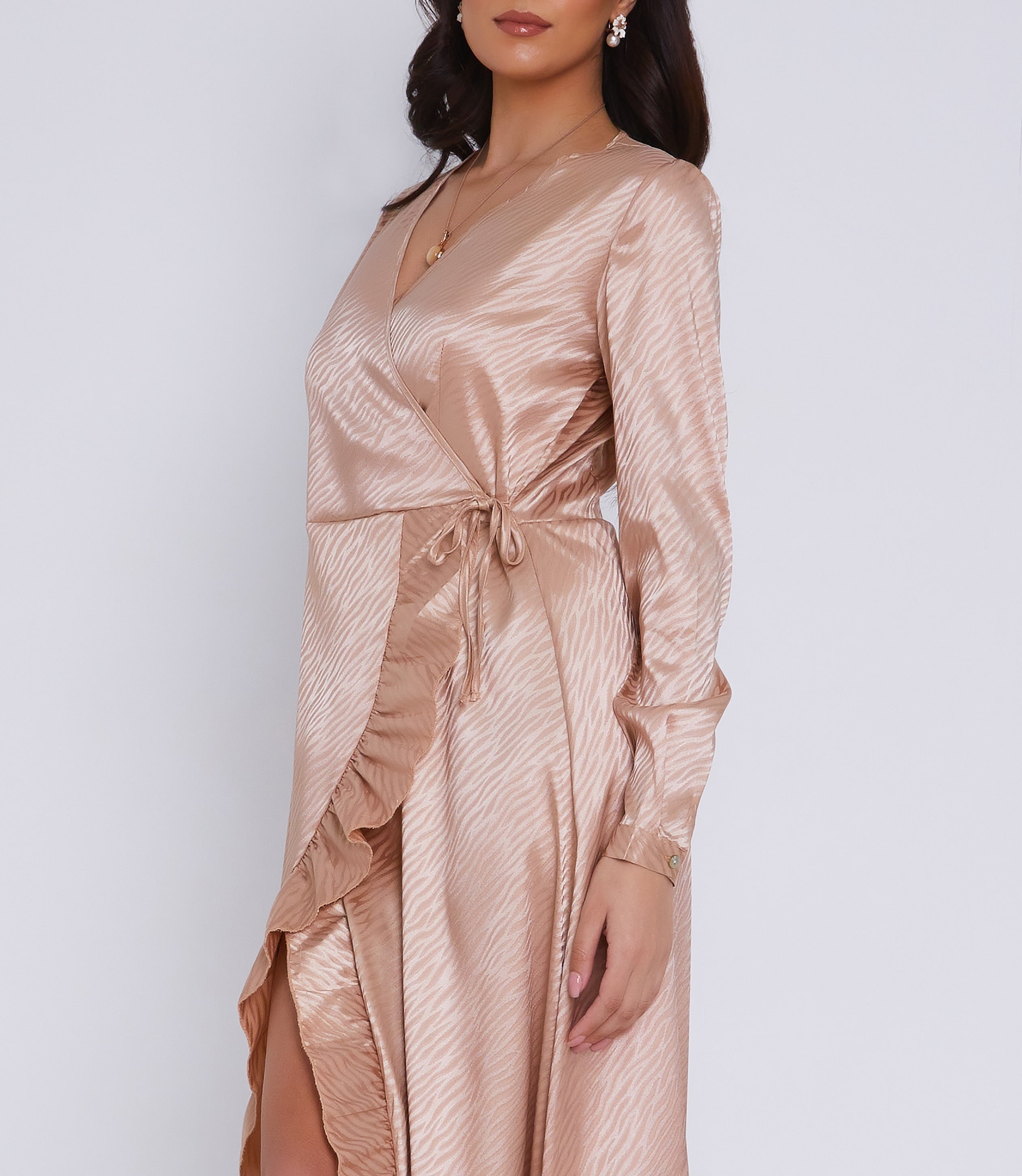 Champagne_wrap_tie_dress