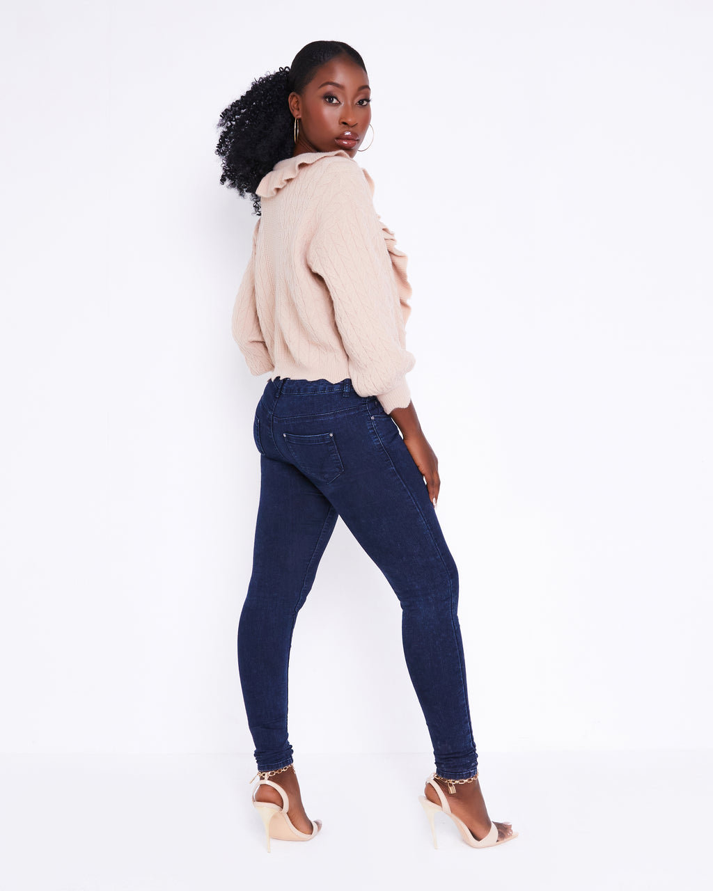 Women's Knitted Frill Cardigan