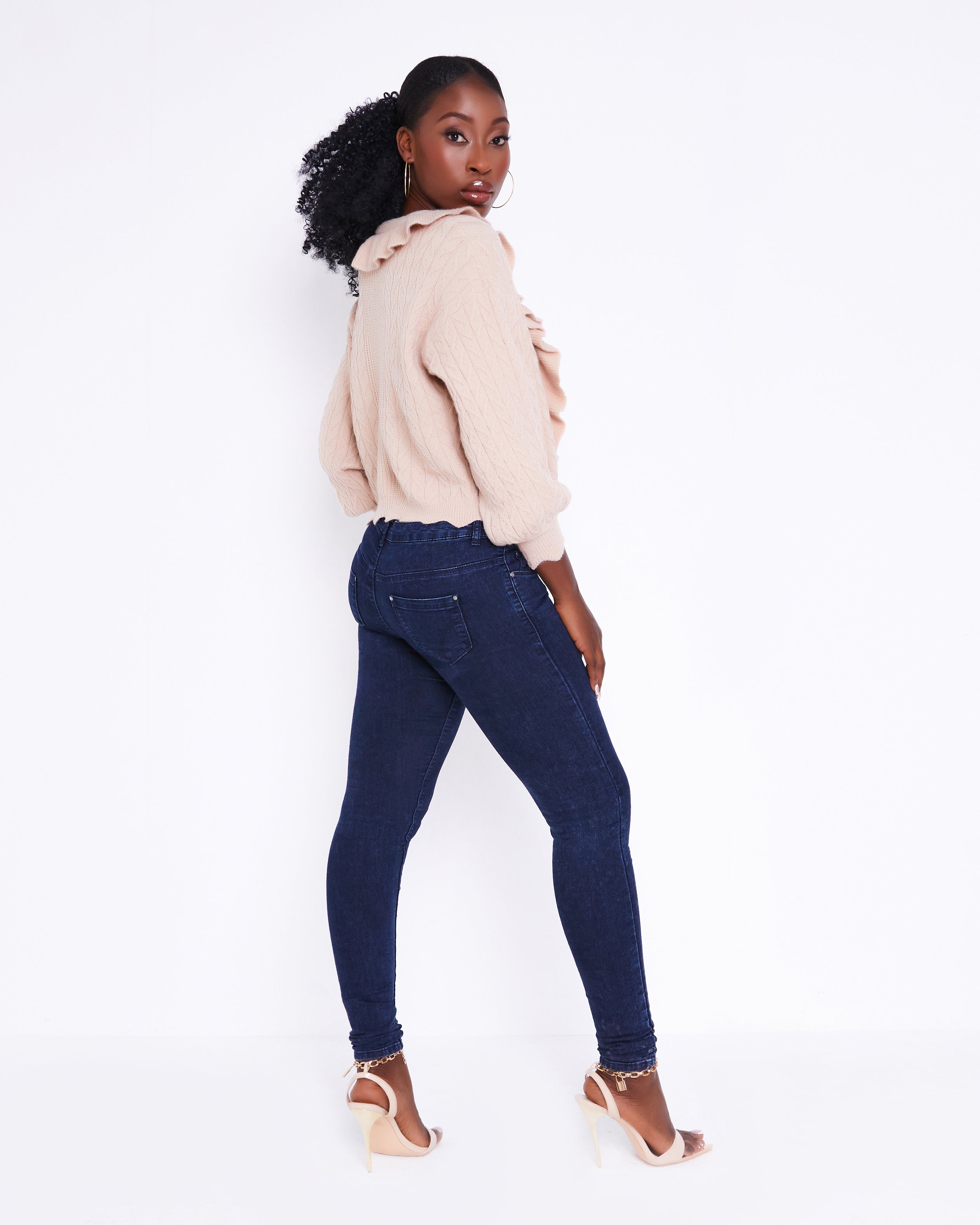 Women's Knitted Frill Cardigan