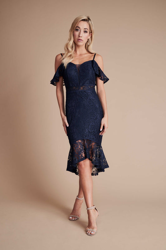 Navy Lace Dress