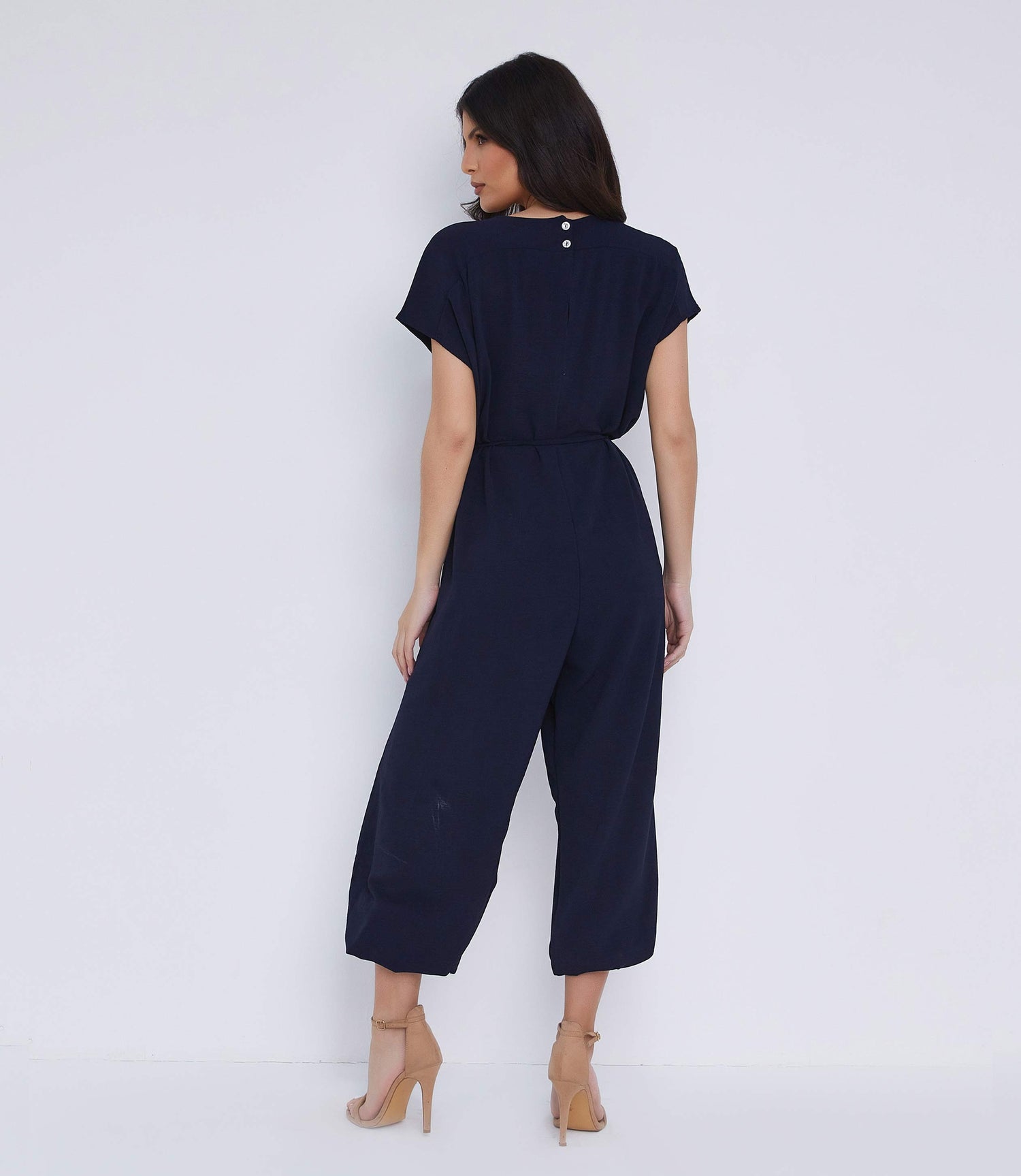 Navy Oversized Casual Jumpsuit