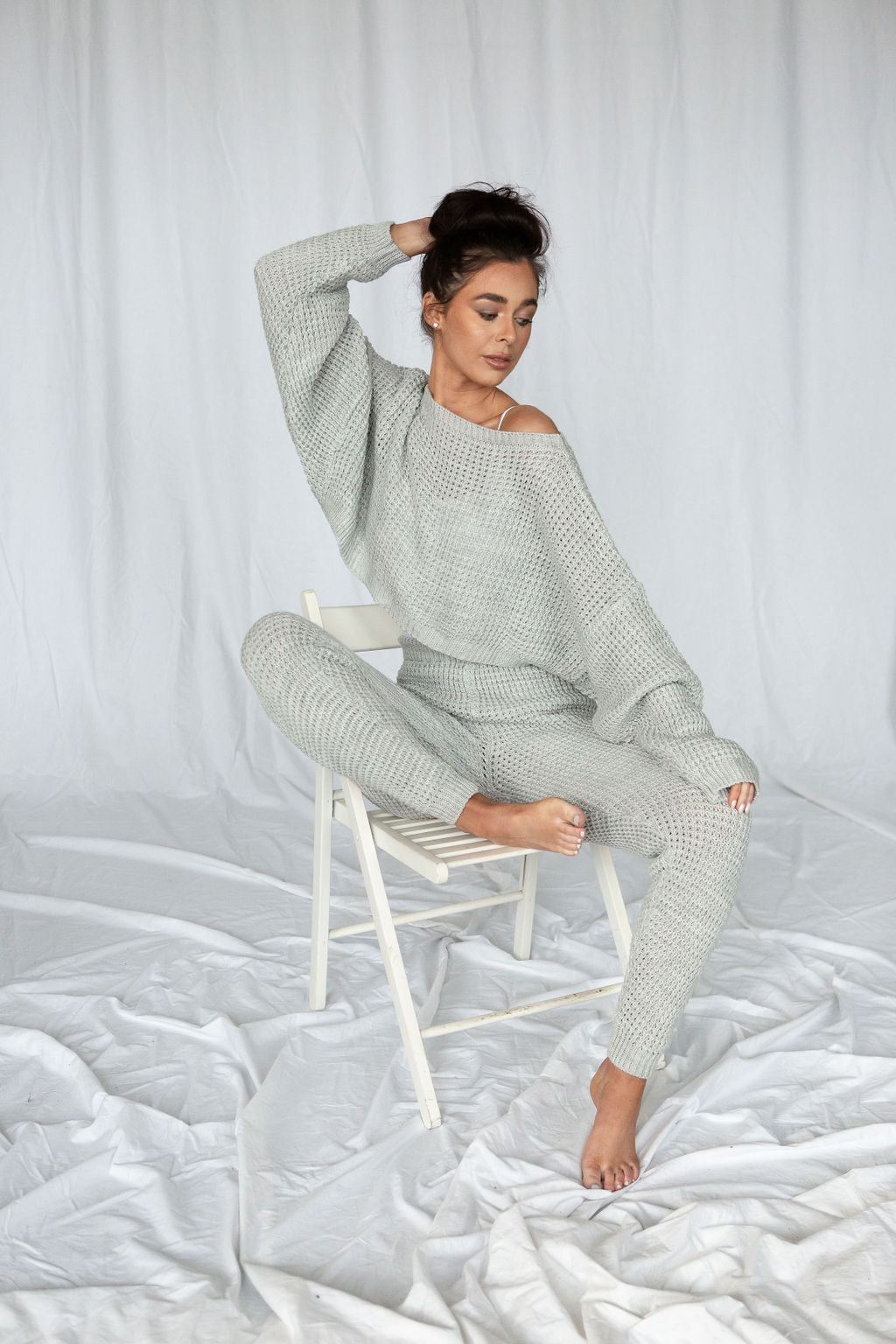 loungewear sets women waffle knit loungewear