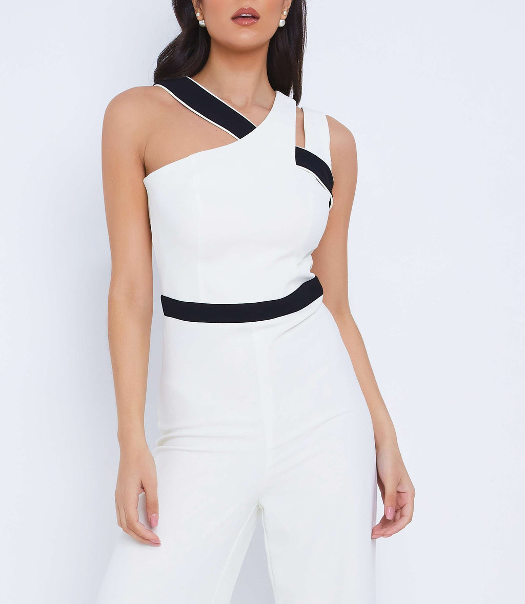 White Cross Jumpsuit