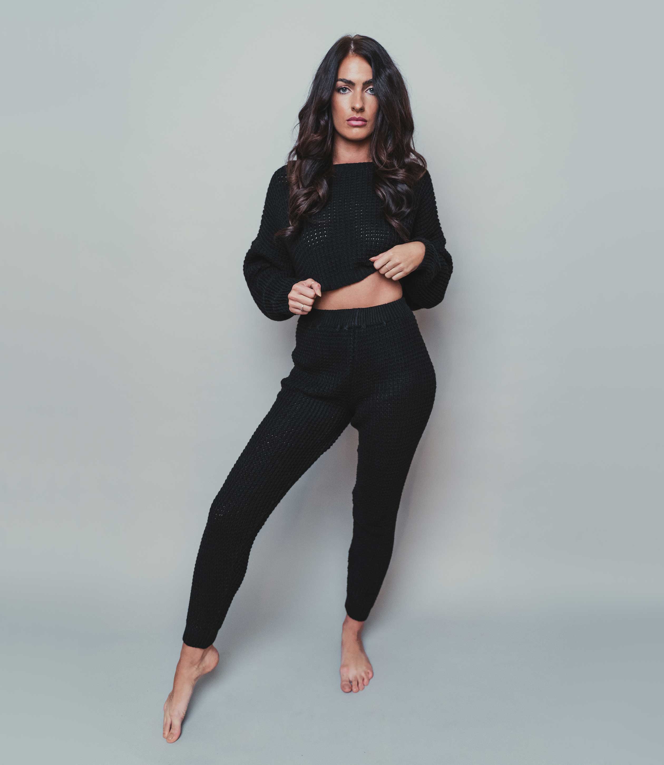 loungewear sets women waffle knit loungewear