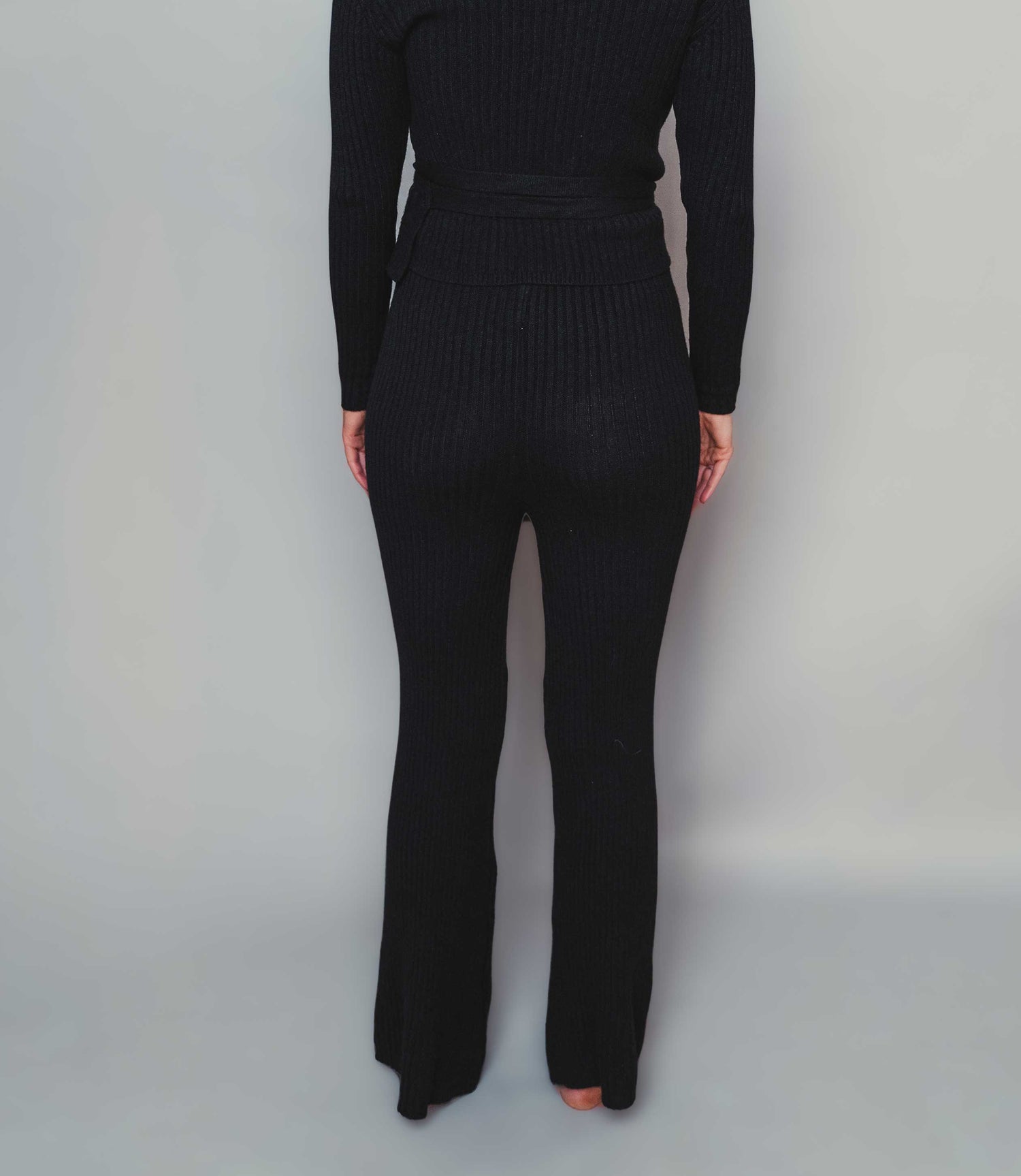 Black Knitted Trousers