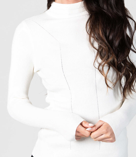 Cream Polo Knitted Full Sleeve Top