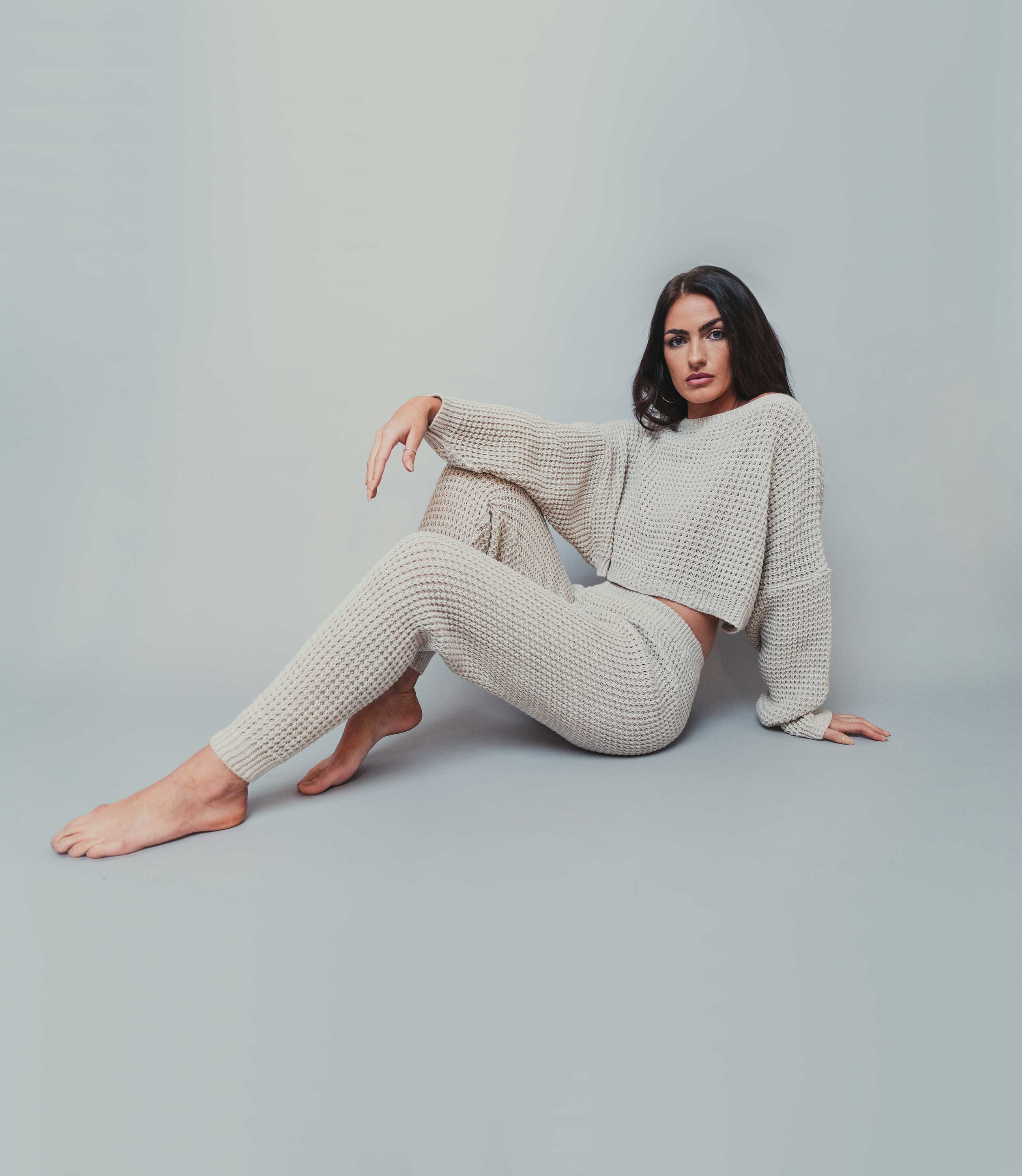 loungewear sets women waffle knit loungewear