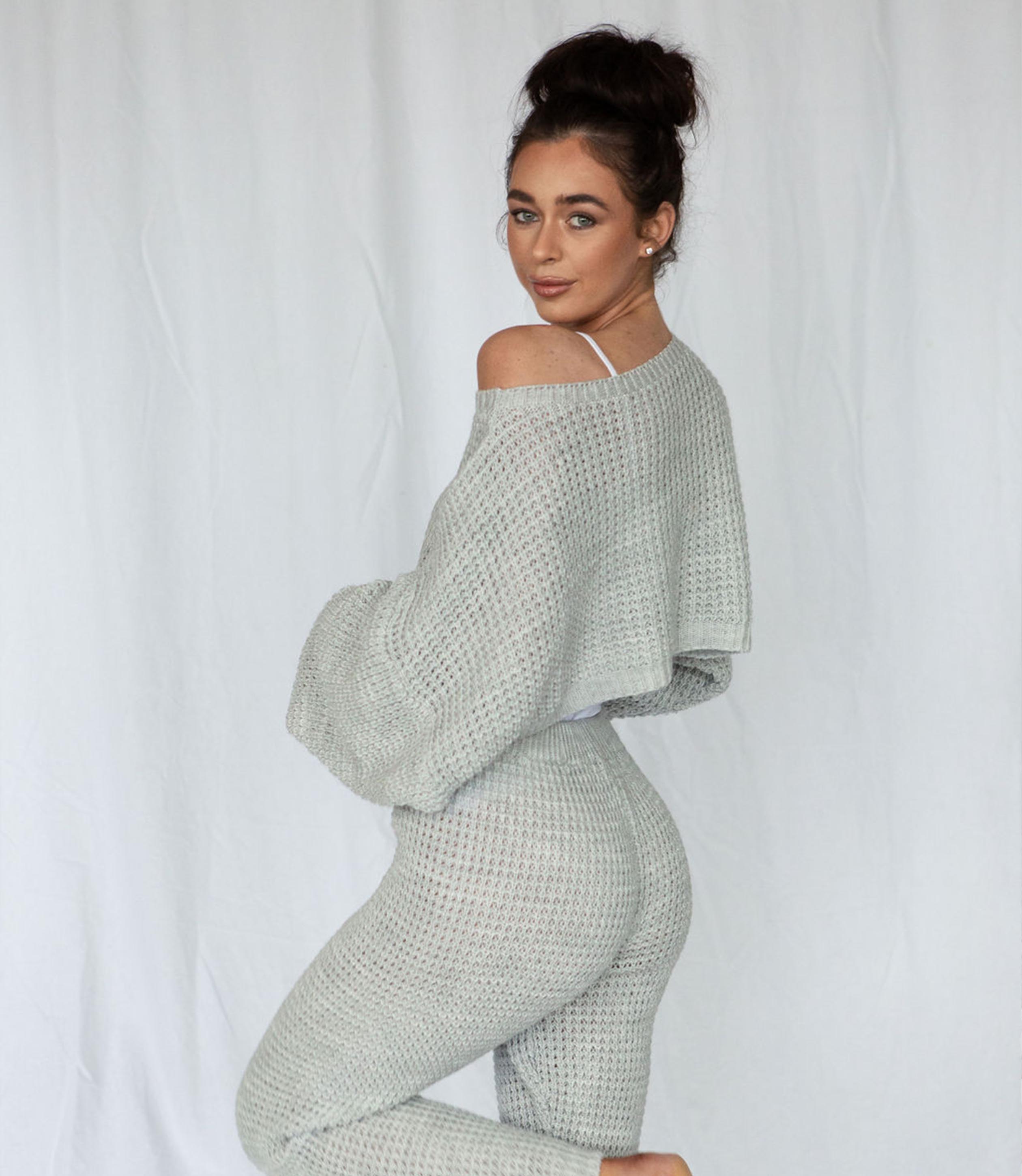 loungewear sets women waffle knit loungewear