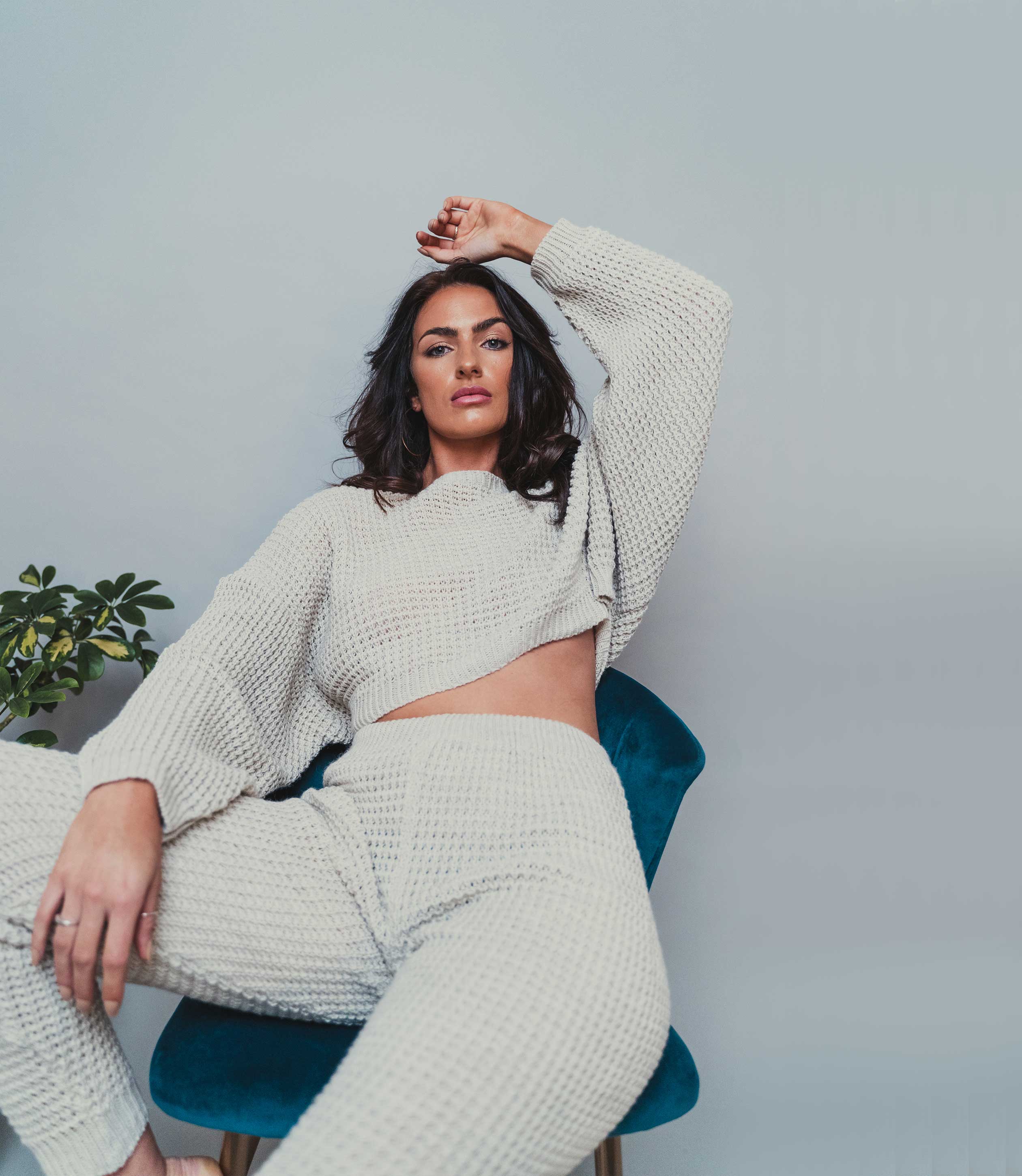 loungewear sets women waffle knit loungewear