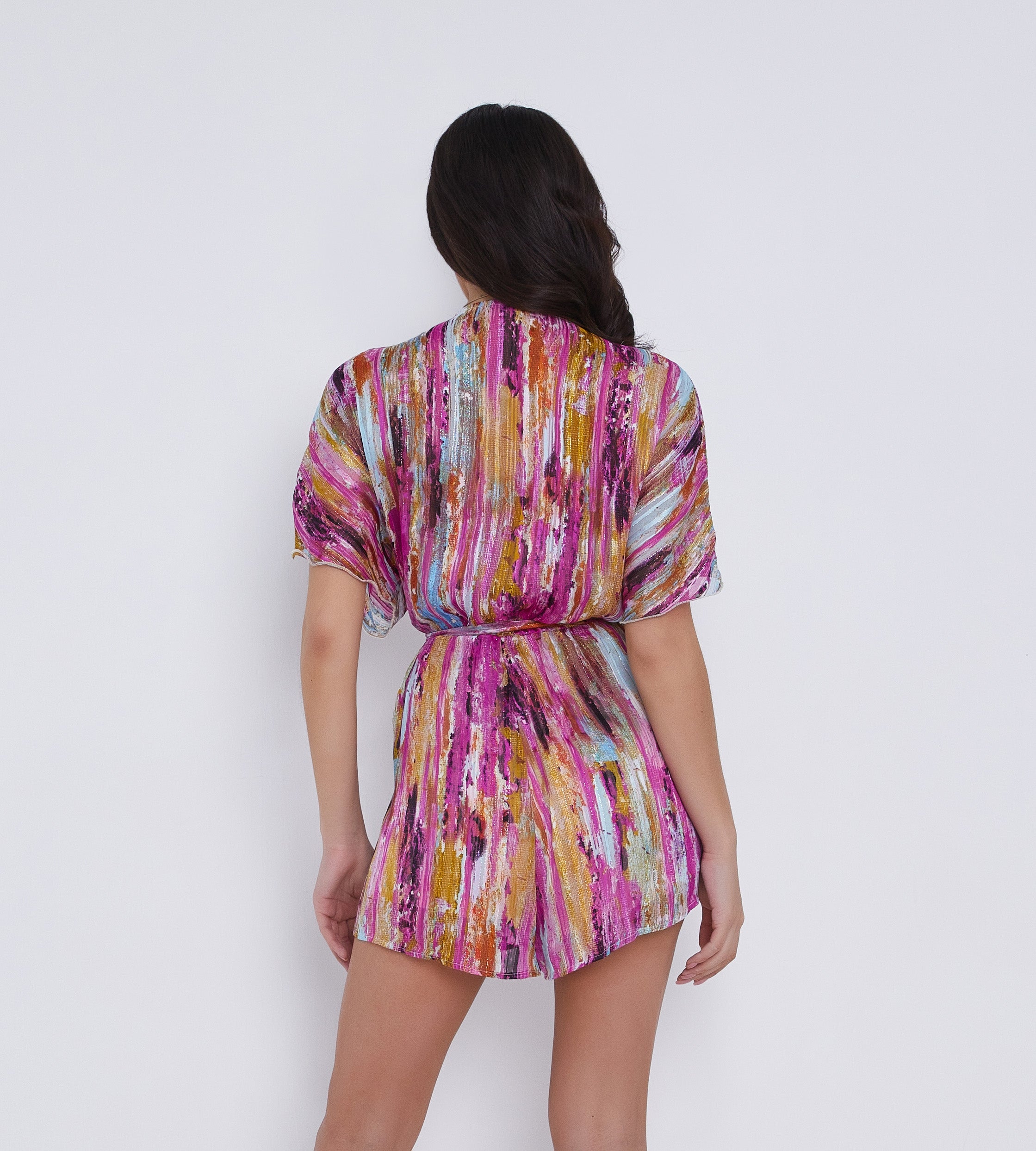 resort pink sunset playsuit